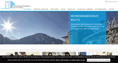 Desktop Screenshot of bkh-reutte.at
